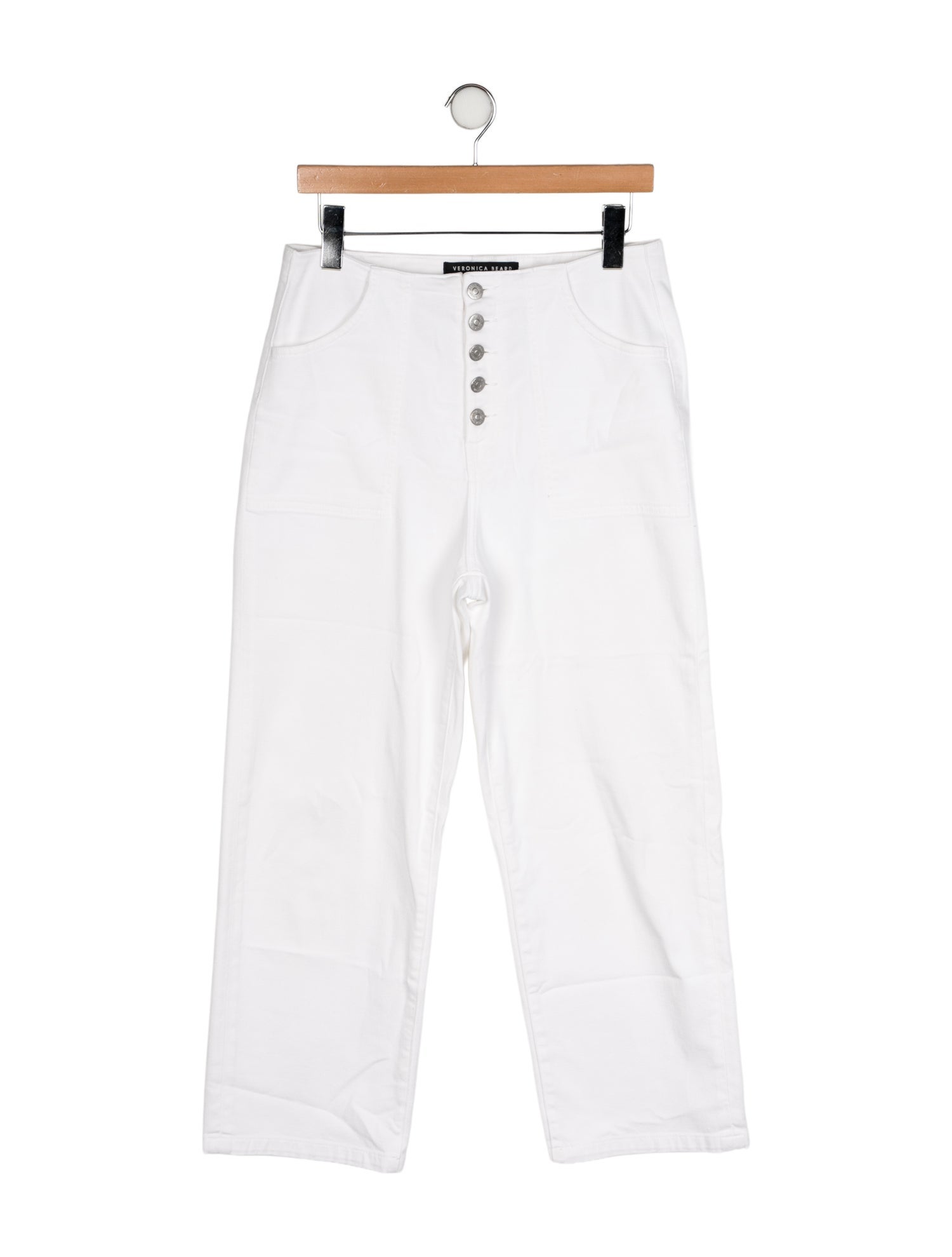 Veronica Beard High-Rise Wide Leg Jeans